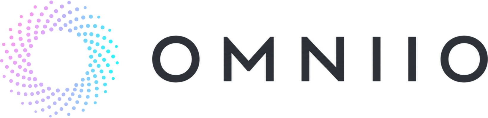 Omniio horizontal lockup on a light background