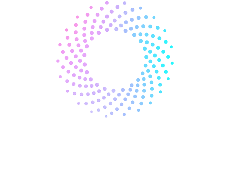 Omniio stacked lockup on a dark background